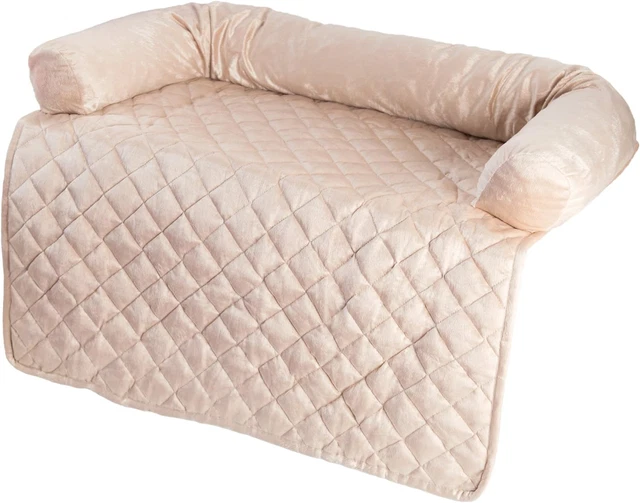 Pet Furniture Protector Cover with Bolster - Beige 35 X 35