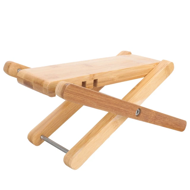 Pedal para pie de guitarra pedicura reposapiés portátil taburete para escalones manicura