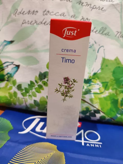 Crema Timo Just 100 Ml  antibatterico, antimicrobico e antinfiammatorio .