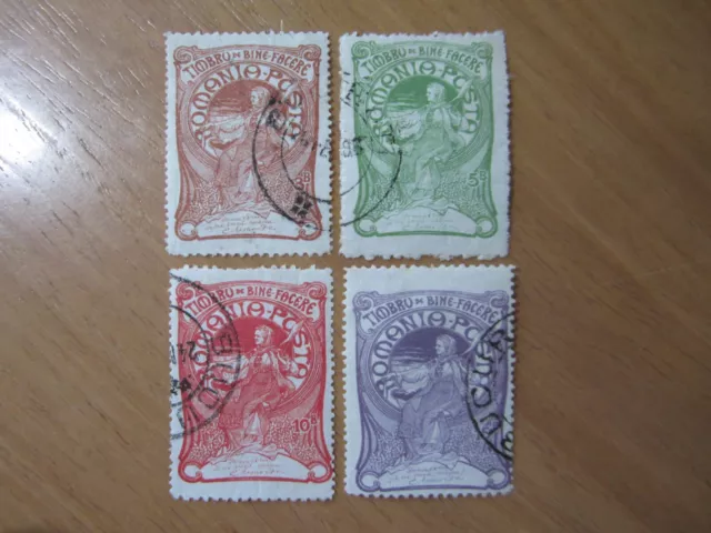 Beaux Timbres De Roumanie N° 156 - 159