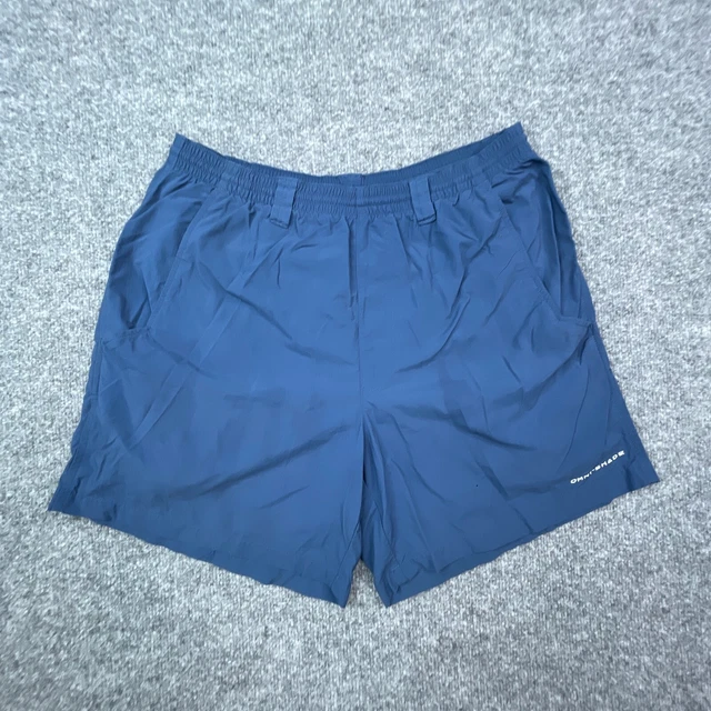 Columbia Swim Trunks Mens Small Blue PFG Omni Shade Lined Fishing Board Shorts