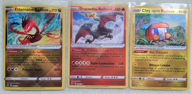 Carte Pokemon Dracaufeu Radieux 020 /Chrysapile/Ethernatos Zenith Suprême EB12.5