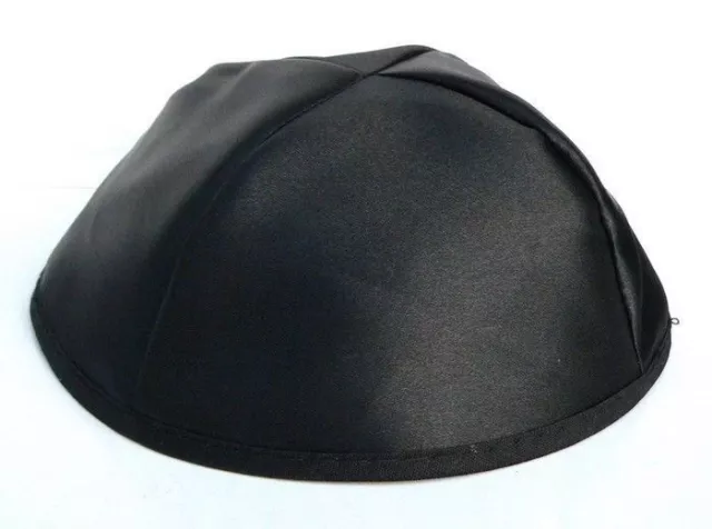 Neue schwarze Satin KIPPAH Yarmulke Yarmulka Kippa Kipa Yamaka jüdischer...