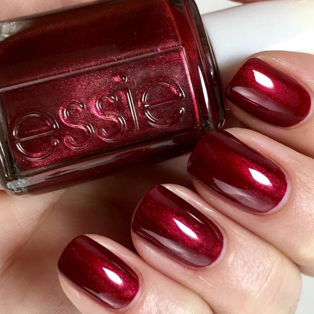 Nagellack Essie, 52 Thigh High, Bordeaux-Rot Silberglitter,  13,5ml  NEU.