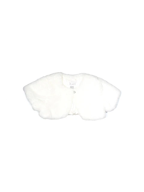 The Children's Place Girls White Jacket 12-18 Months