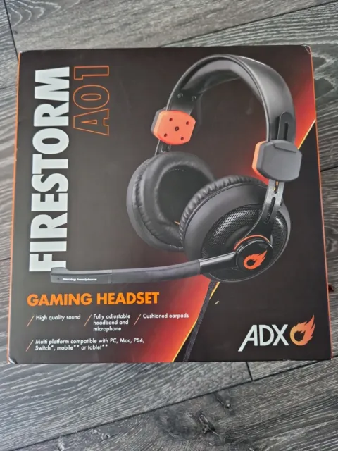 ADX Firestorm A01 Core Gaming Headset - Black & Orange .