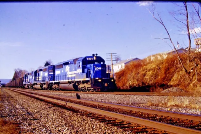 Kodachrome Original Slide Conrail EMD SD-40 Diesel Engine #6404 (1997) #CC920