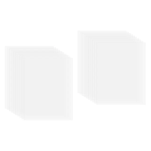 20 pcs Clear Plastic Sheets Transparent Plastic Sheets Clear Plastic Panels