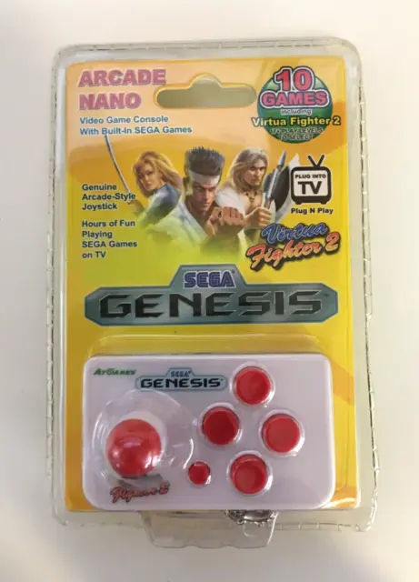 Sega Genesis Plug n Play Arcade Nano Virtua Fighter 2 AtGames 10 Games - New