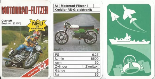 Motorrad-Flitzer Quartett ASS Nr. 3245/9