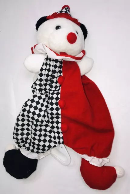Infant Crib Pull Toy Musical Bear 15” Sailing Sailing Lullaby Sensory Red Black