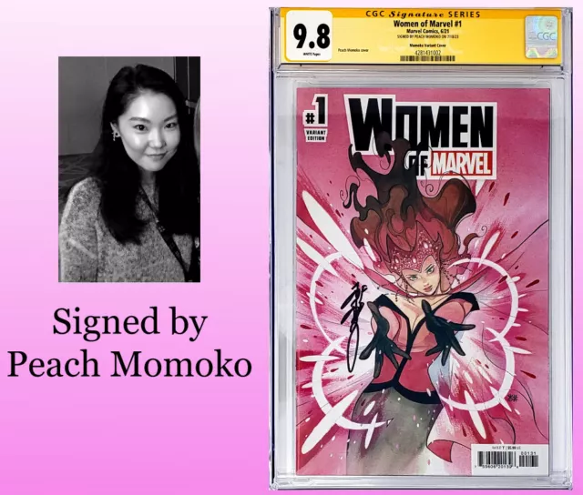 Women of Marvel #1 "Momoko Variant Cover" (2021) CGC 9.8 Signed by Peach Momoko!