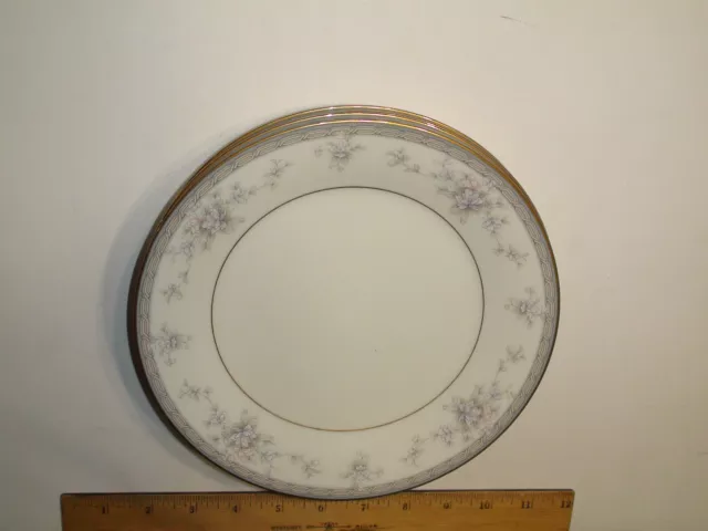 Noritake Ivory China Salzburg 7299 - Japan - 8 1/4" Salad Plate - Lot of 4