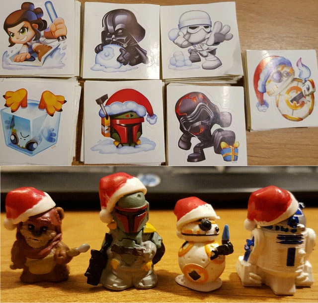 STAR WARS MICRO FORCE Advent Calendar Christmas figures and stickers 8