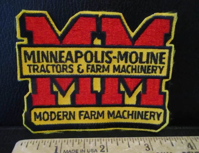 MM Minneapolis Moline Modern Machinery Dealer Uniform Hat Cap Embroider Patch