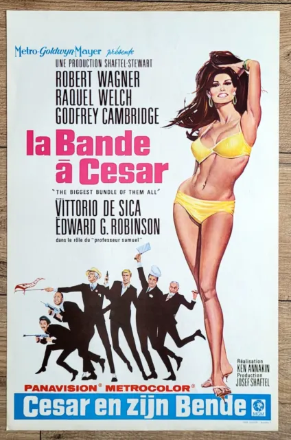 belgian poster THE BIGGEST BUNDLE OF THEM ALL, RAQUEL WELCH, ROBERT WAGNER