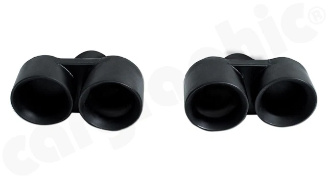 CARGRAPHIC Modena Terminale Sportivo 89mm Nero Opaco The. f. 997-.2 Turbo/Turbo S