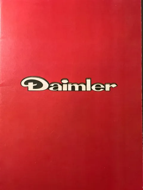 Daimler Range Brochure c1980 Series 3 XJ6 Sovereign Vanden Plus & Limousine 3502