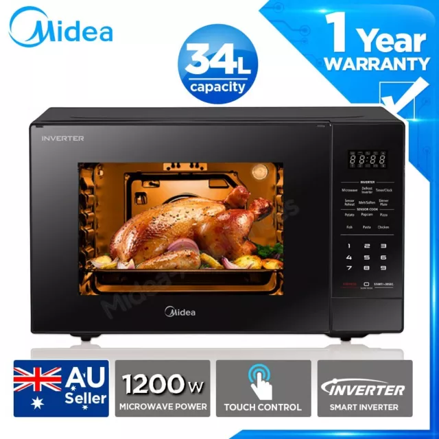 Midea 34L Inverter Microwave Oven Energy saving 1200W Fast cooking