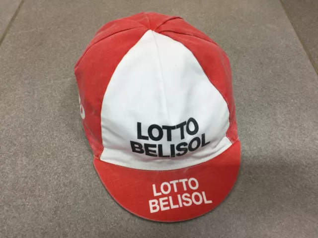 Casquette Cap Velo Cyclisme Team Belge Sponsor Lotto Belisol N°1 Tour De France