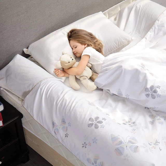 MODVEL Toddler Bed Bumper Rail Guard | 1 Count (Pack of 1), A White
