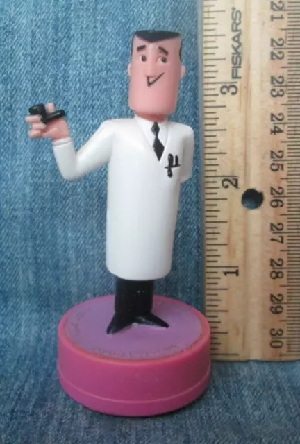 Professor Utonium 3.5" PVC Figure Powerpuff Girls Rubber Stamp LP18