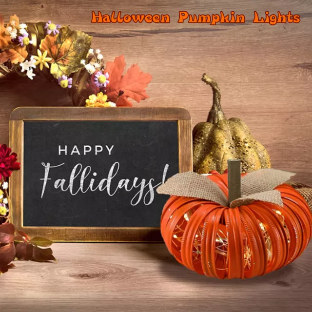 FE# Thanksgiving Day Pumpkin Lantern Handmade for Holiday Party Decoration (Oran