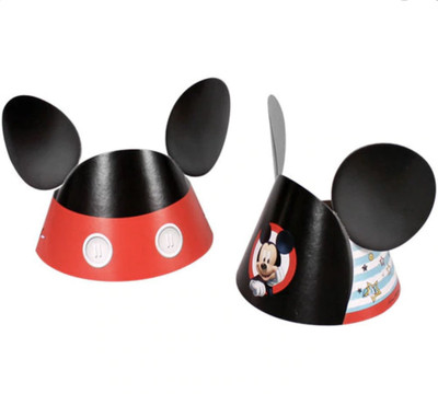 8 Carta Compleanno Cappello Festa Forniture Regalini Amscan Mickey Casseruola Racers 