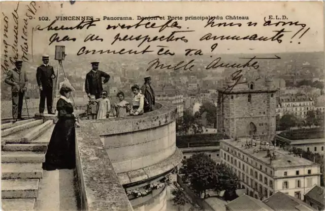 CPA AK VINCENNES Panorama Donjon et Porte principale (672214)