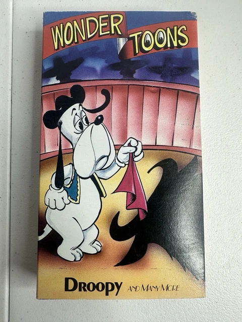 WONDER TOONS FEATURING Droopy VHS Tape 1996 Cartoon R Fun Classic ...