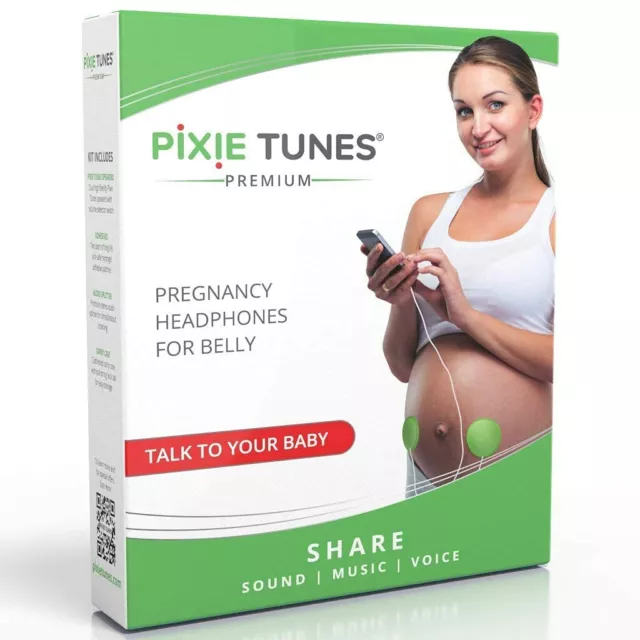 Pixie Tunes Premium #1  Award-Winning Baby Bump Headphones & Pregnancy Speakers