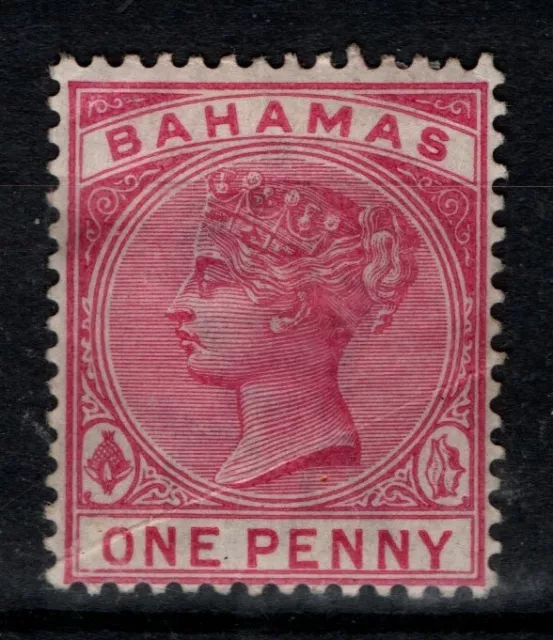 Bahamas 1884 1890 One Penny Wmk Crown CA SG49 Mint MH See note