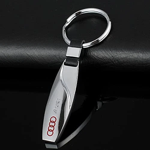 Audi Key Rings Gold AUDI A1, A2, A3, A4, A5, A6, A7, A8, Q5, Q7 keyring keychain ring Key ...