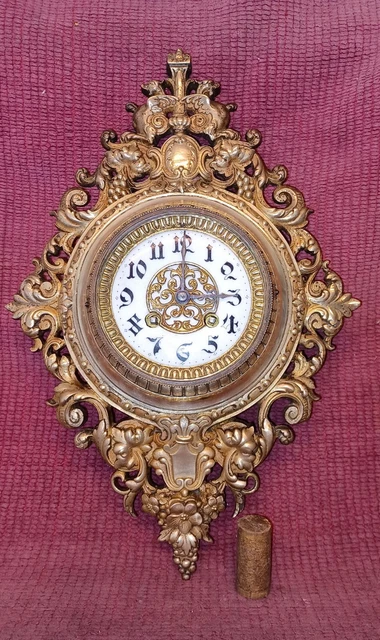 Horloge Murale ODO Bronze Mécanique – Pendule Style Industriel, Vintage 70’