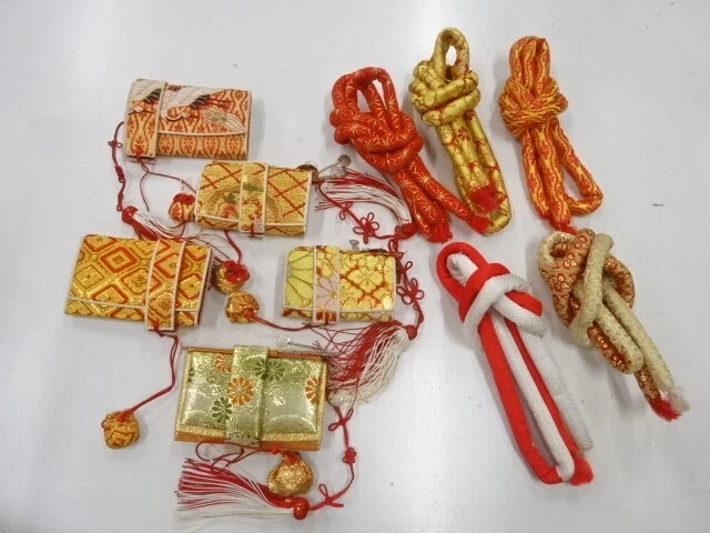 35872# Japanese Kimono / Hakoseko & Marukuge Set For Girls
