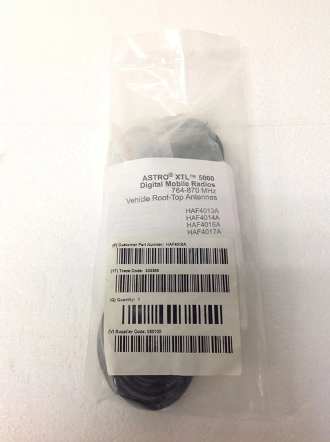 NEW Motorola HAF4016A Astro XTL5000 Radio Vehicle Antenna w/Accessories/Manual