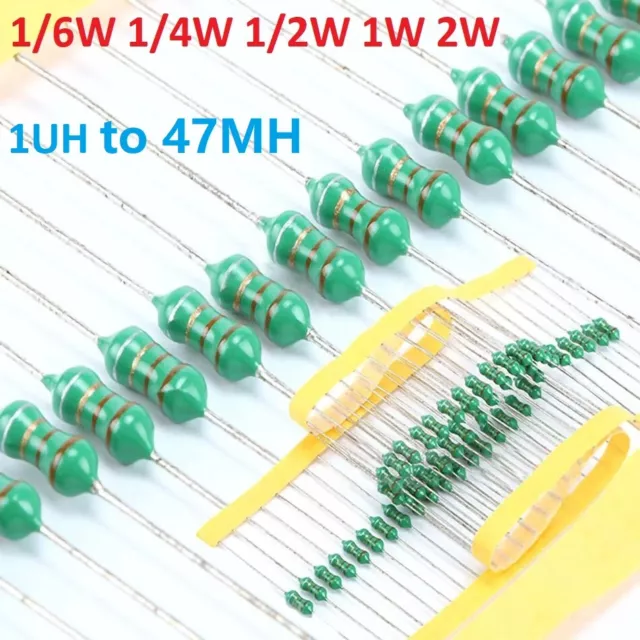 Inductor / Coil / Choke 1/6W,1/4W,1/2W,1W,2W Colour Wheel/Color Ring Inductor