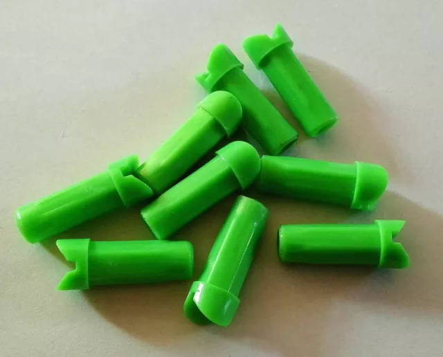 Green 50-Pack Crossbow Bolt Half Moon Nocks .2985 / .303