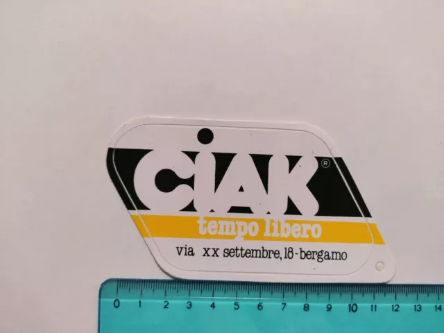 Autocollant Ciak Loisirs Bergame Timbre Vintage 80s Original