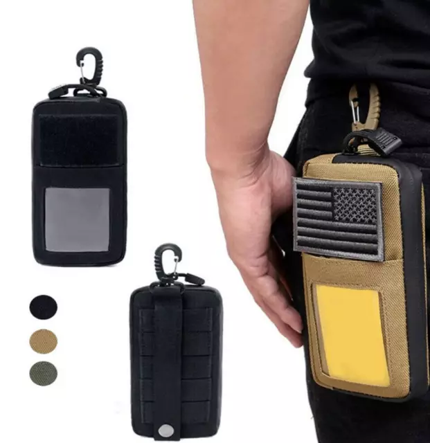 Molle Tactical Cell Phone Holster Belt Pack Military Waist Bag Wallet Pouch Case
