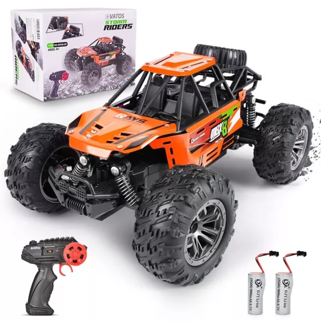 VATOS Ferngesteuertes Auto 2,4 GHz 1:16 RC Auto Monster Truck 2WD Offroad RC