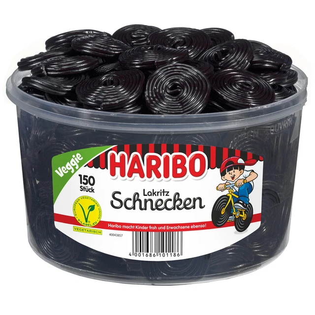 Haribo Liquirizia Lumache 150 Lakritzschnecken Speziato Fresco