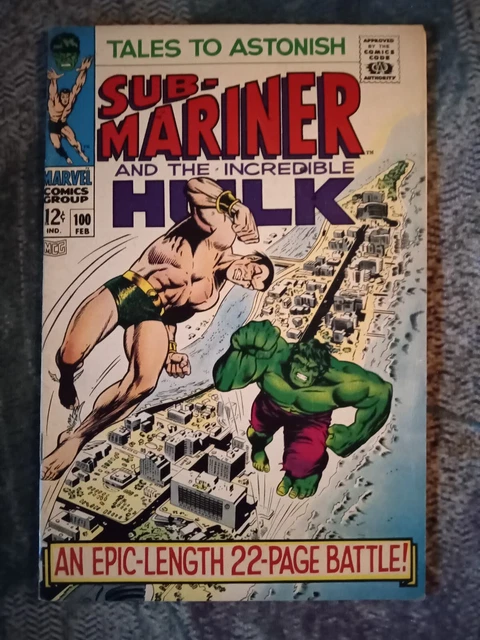Tales To Astonish #s 100 & 101, Incredible Hulk 105-107, 110-112, 118 & 119