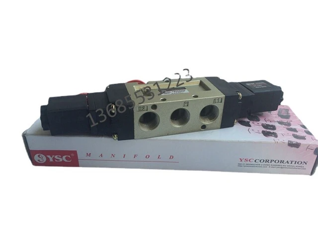 1PC YSVF5220 Two position five way double head coil solenoid valve replace