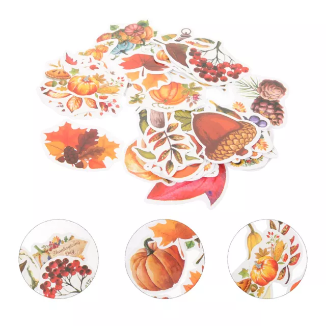 Pegatinas de Acción de Gracias y Halloween - 50 hojas