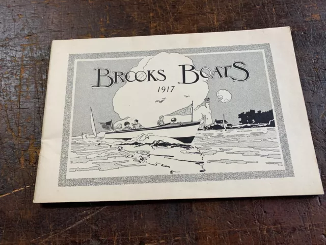 Vintage  Brooks Boats System 1917 Wooden Boats Catalog No.32 The Vestal Press NY