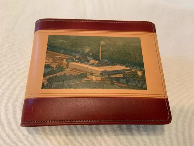 Vintage 1950s 60s Unused Leather Men's Wallet EZ Opener Bag Company Alabama