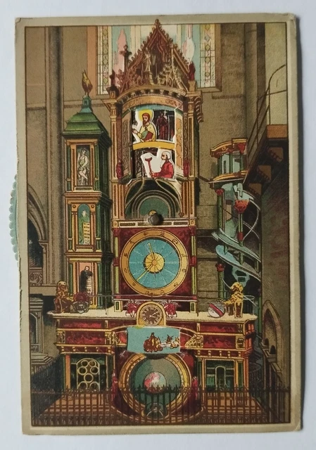 CPA horloge astronomique animée Cathédrale de STRASBOURG 67 Bas-Rhin roue dentée