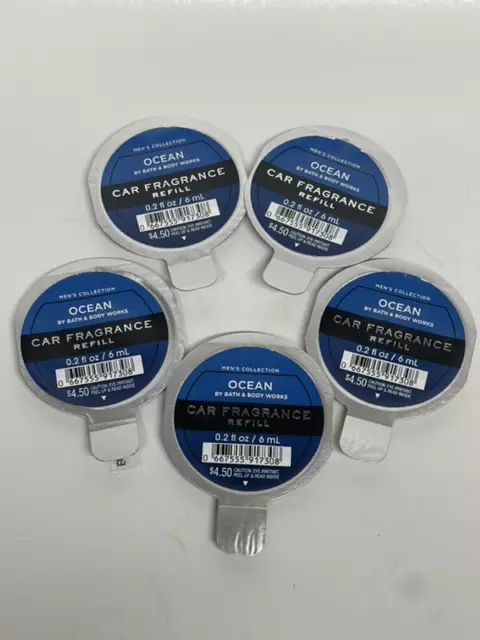 x5 Bath & Body Works Ocean Scentportable Car Fragrance Refills