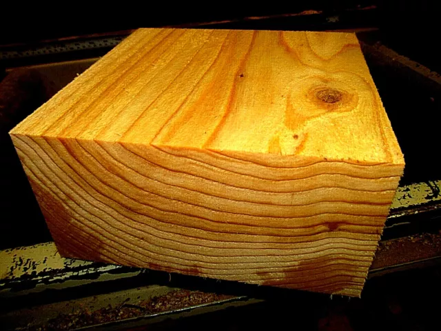 "Hermoso Tazón De Ciprés Calvo Torno Giratorio Madera 8"" X 8"" X 3"